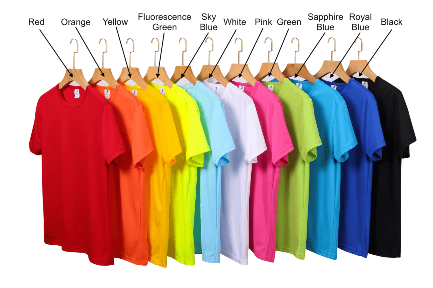 Performance Sports Shirt Drifit SSRN DF01 Color Chart