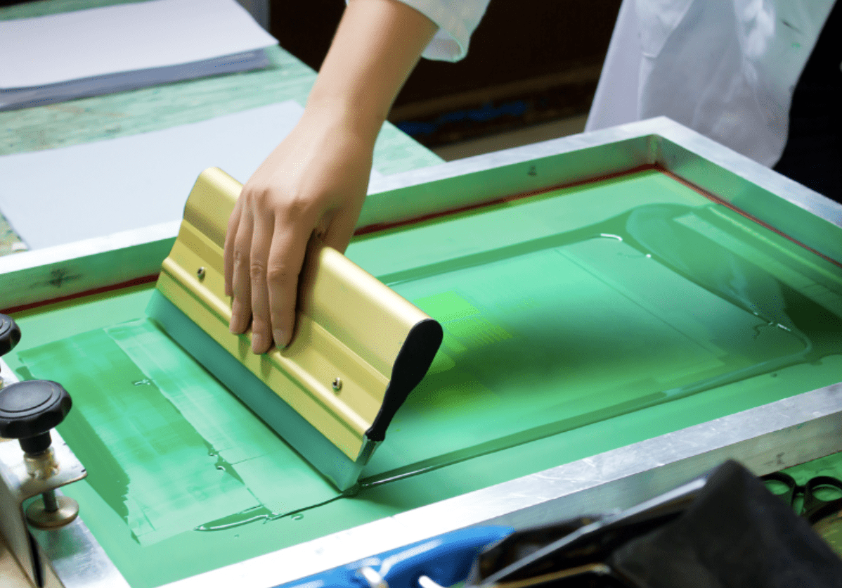Bulk Apparel merchandize silkscreen printing