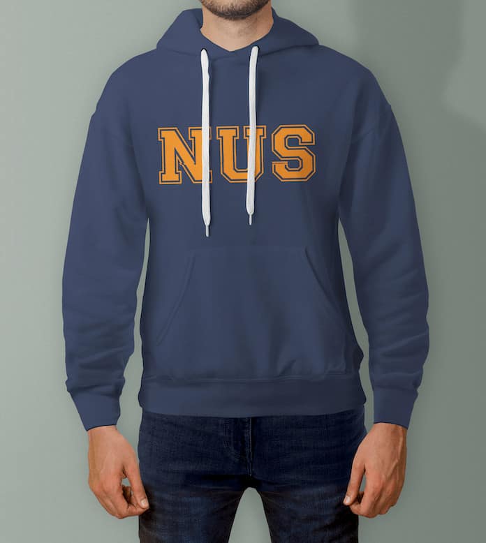 NUS Hoodie with custom printing allforu vendor sponsorship cash sponsor